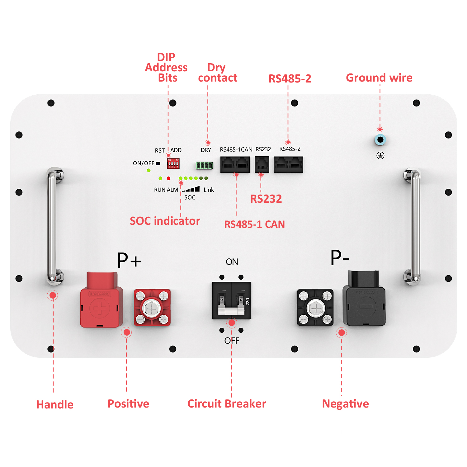 Akumoodul 16 kWh LiFePO4 314Ah 51,2V vertikaalne, ratastel - Pilt 5